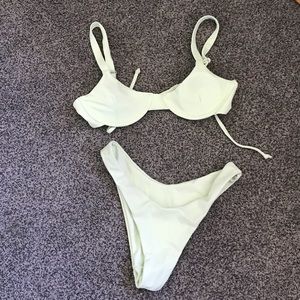 sage green bikini